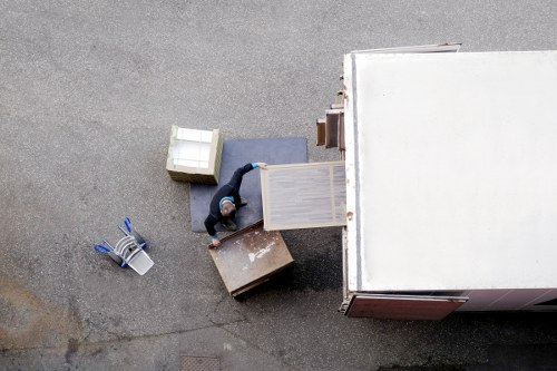 Items being separated for recycling and donation in the Ruislip area