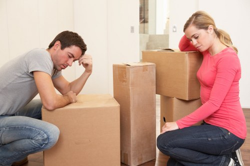Packing boxes for a house removal in Ruislip