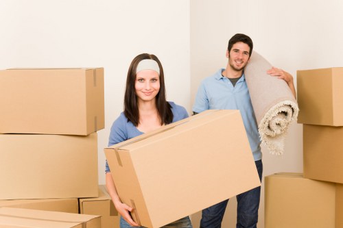 Professional moving van service navigating Ruislip streets